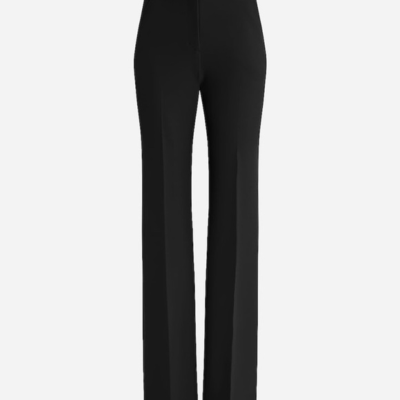 Express Black Editor Flare Trouser High Rise - BRAND NEW - 4 LONG L - Picture 5 of 11